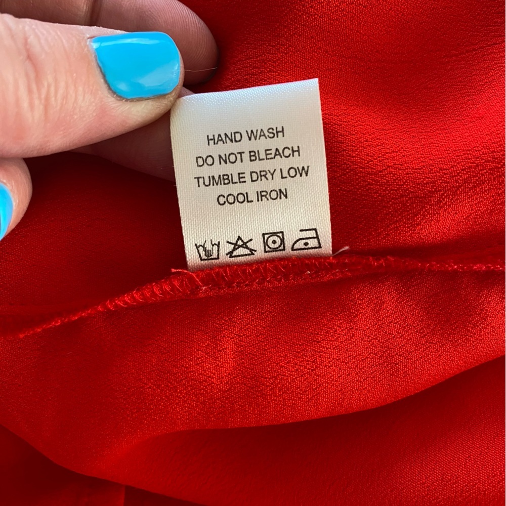 Revolve Privacy Please Red Ruffle Mini Dress Large - Picture 14 of 15